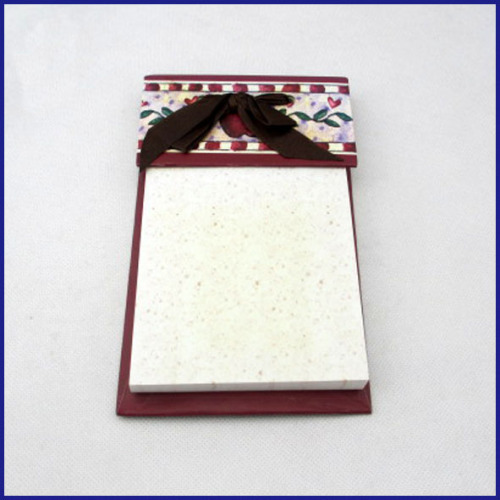 fashion memo pad with ribbon