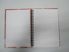 A5 single subject hardcover double spiral notebook college ruled