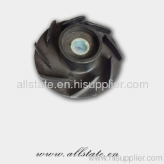 Erosion resisting slurry pump rubber impeller