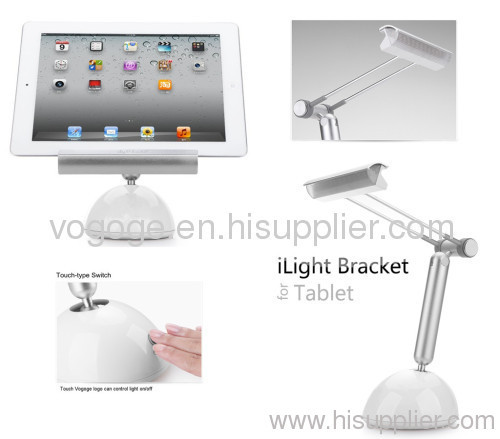 Unique patent iPad stand with touch switch lamp