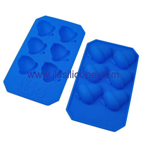 6 cup silicone chocolate or pudding ice maker tray