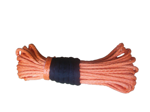 Synthetic rope for winches