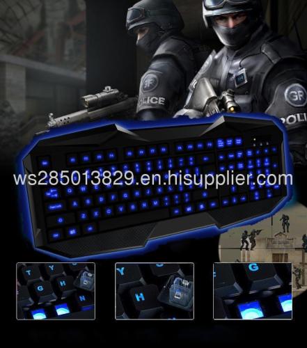 backlight waterproofed gaming keyboard and mouse combos