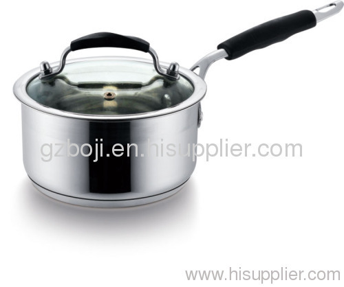 Factory price high quality stainless steel saucepan