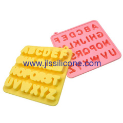 26 letters shaped silicone ice maker molds or chocolate mold