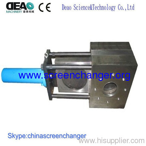 single slide plate hydraulic screen changer