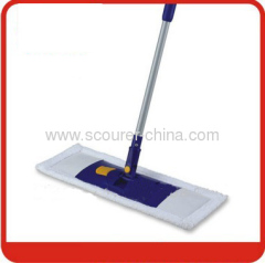 Telescopic aluminum handle Microfiber Flat Floor Mop for cleaning