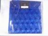 Blue African Sego Headtie , 100% Polyester Yarn And Metallic Thread