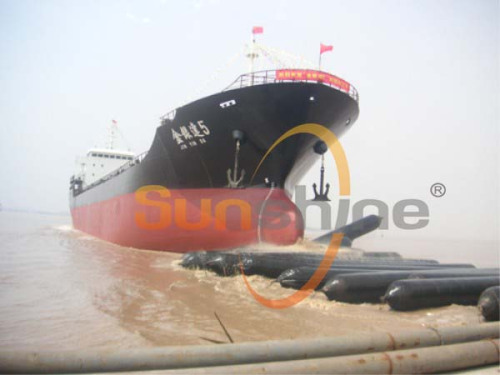 Marine airbags for shipping launching