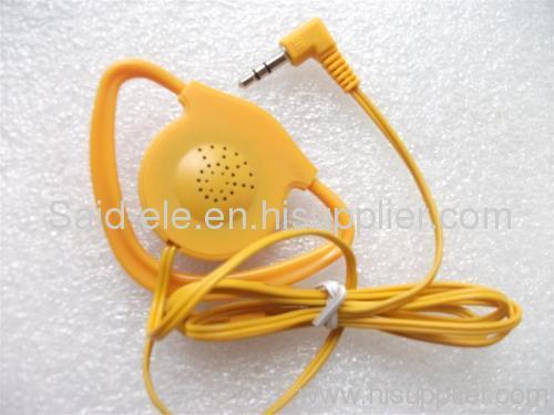 Cheap stereo Hook earpiece/1-Bud earphone