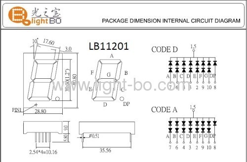 Ultra Blue common anode 1.2-inch seven segment led displays