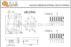 Ultra Bright Blue Single-Digit Common Anode 1.5-inch 7-Segment LED Display