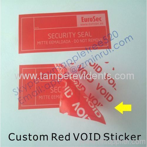 Matt Tamper Evident VOID Seal Stickers