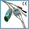 Nihon Kohden TEC-5200A ECG cable with 5 lead wires,Round 11pin