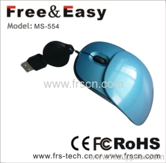 Mini 3d optical usb wired mouse