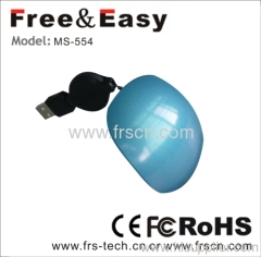 Slide cover usb trackball wired mouse