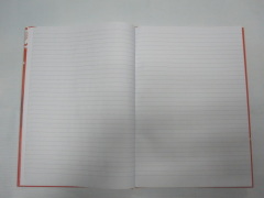 A5 hardcover hardbound notebook college ruled single subject