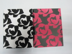 A6 2 subject college ruled hardbound notepad/notebook with magnet