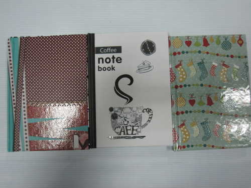 A6 3 subject college ruled hardbound notepad/notebook