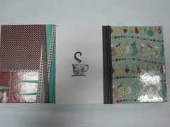 A6 3 subject college ruled hardbound notepad/notebook