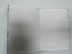 A6 3 subject college ruled hardbound notepad/notebook