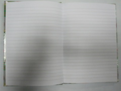 A5 2 subject hardcover hardbound notebook college ruled for Christmas