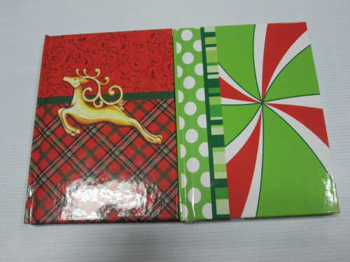 A6 2 subject college ruled hardbound notepad/notebook for Christmas