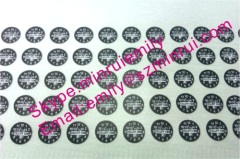 Custom Black Round Warranty Stickers With your Logo,Custom Circle Brittle Eggshell Stickers,Custom Warranty Labels