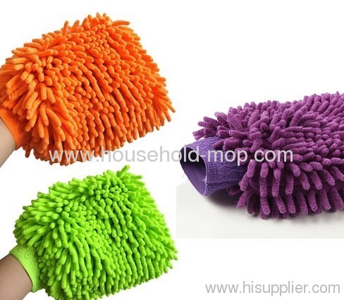 chenille car cleaning microfiber glove