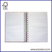 hardcover spiral notebook with four colors