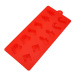 hot red silicone chocolate candy molds and ice cube tray