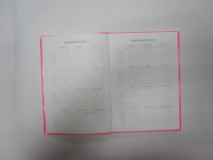 A5 colourful hardbound notebook/agenda/planner with display box