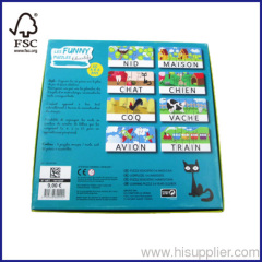 Learning card puzzle for 3-6 ages kids