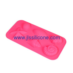 shell shaped silicone chocolate mould and ice cube tray