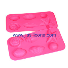 shell shaped silicone chocolate molds or ice maker molds
