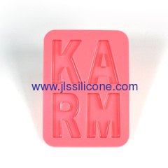 Letters silicone ice cube tray and ice maker molds