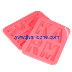 Letters silicone ice cube tray and ice maker molds