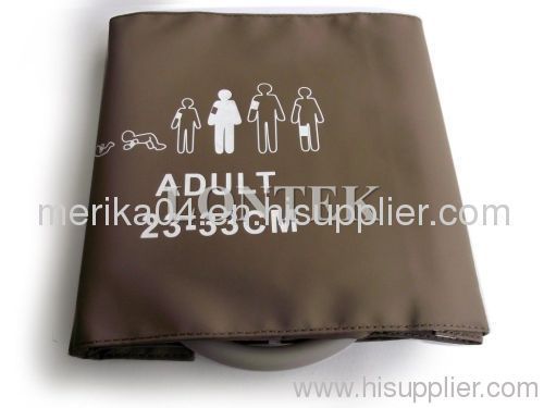 Reusable adult blood pressure cuff
