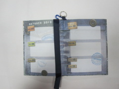 A5 hardcover hardbound notebook/agenda/planner with hanging drop