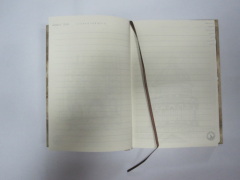 2 subject hardbound round back diary/notebook
