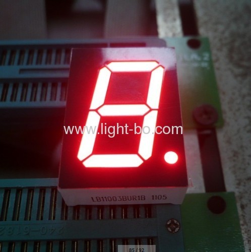 Low cost Ultra white 1.0inch 7 Segment LED Display Common Anode for Instrument Panel