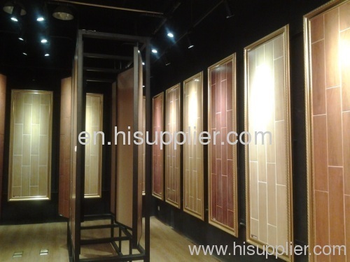 Non Slip Glazed Wooden Ceramic Floor/Wall Tiles