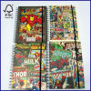 A5 4 subject hardcoverspiral notebook college ruled with elastic