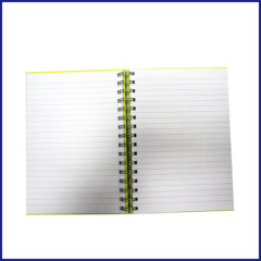 B5 3 subject hardcover spiral notebook college ruled with elastic