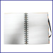 B5 3 subject hardcover spiral notebook