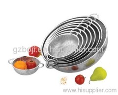 Different size stainless steel colander fruit basket