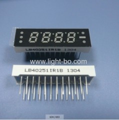 0.25 inch 4 digit common anode super bright red 7 segment small size led clock display for digital timer