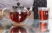 Elegant Innovative Design Double Wall Glass Tea Pot Coffee Pot