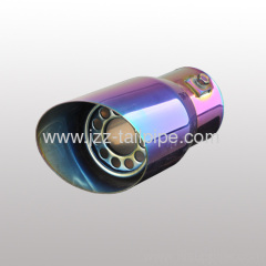 Stainless steel universal single colorful car tail pipe