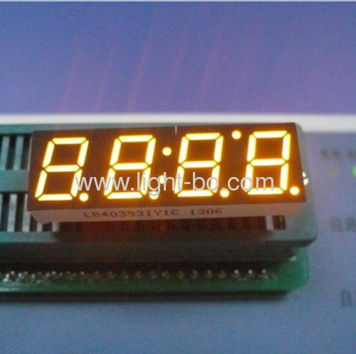 Super bright green common anode 0.39 inch 4 digit 7 segment led displays